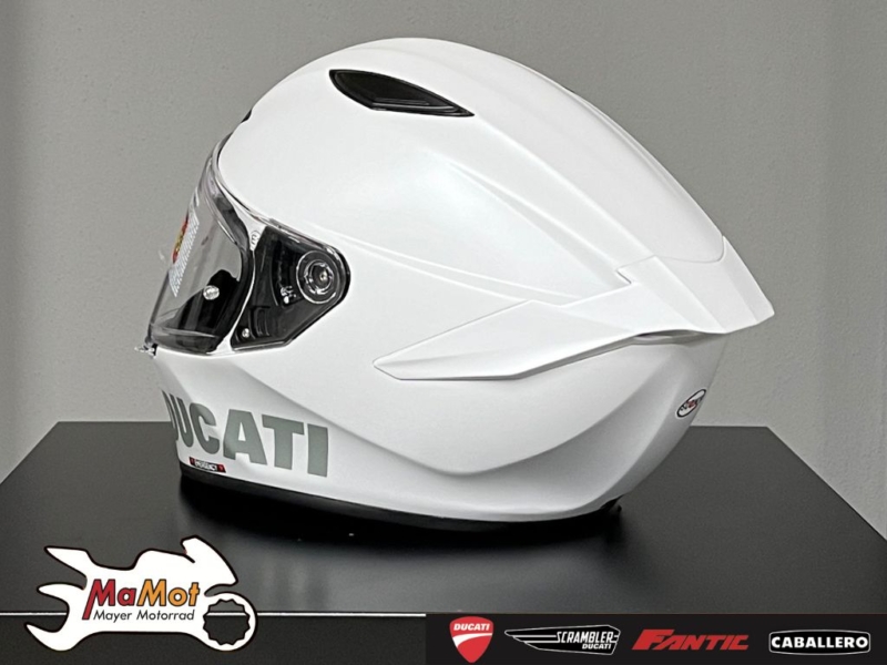 Integralhelm-Ducati Logo Weiß Unisex