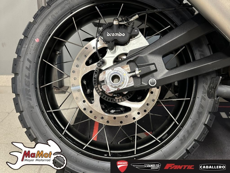 DUCATI DESERTX mit Aluminium Seitenkoffer und Top Case